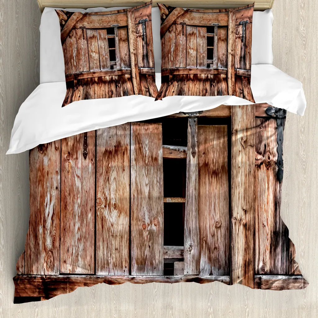 Set Copripiumino Rustico Shabby Chic ABAKUHAUS Rovere 200x200