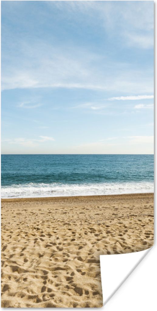 MuchoWow Poster Strand - Sand - Meer 40x80 cm - Dekoration