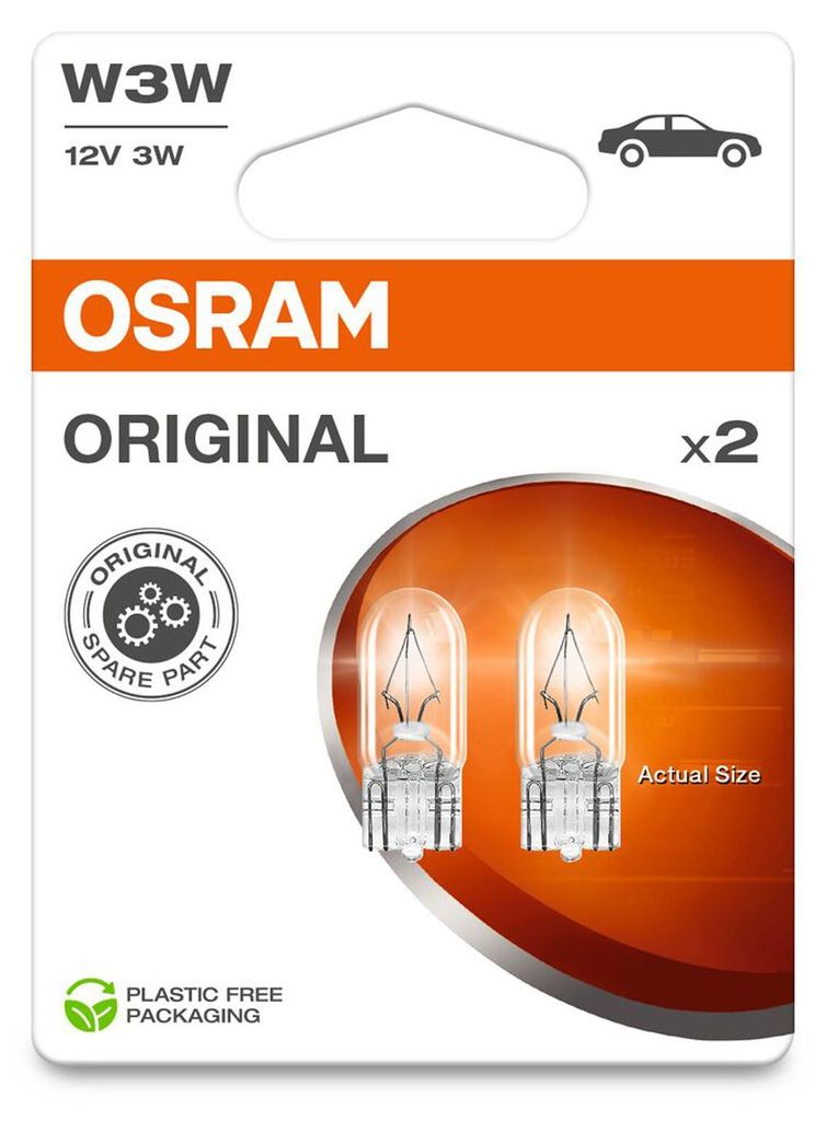 Osram Original Line Glühlampen W3W 12V 2 Stück