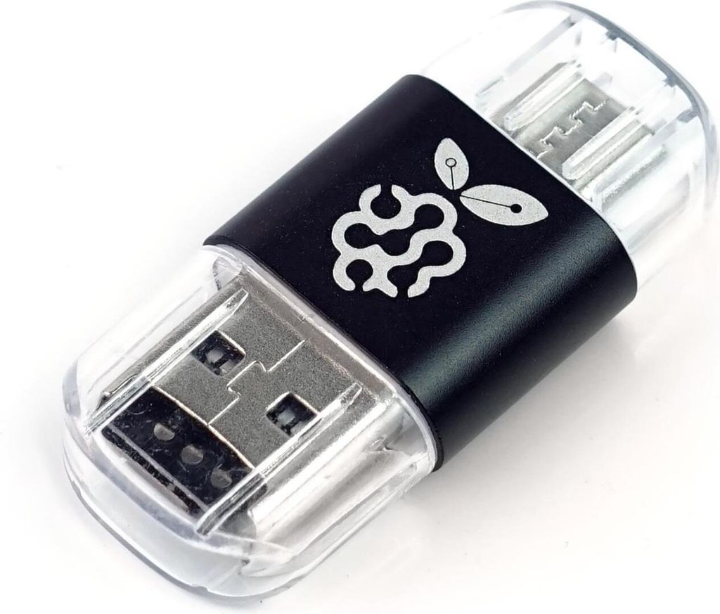 2in1 microSD Cardreader mit USB-A und USB-C Stecker, USB Produktbild 