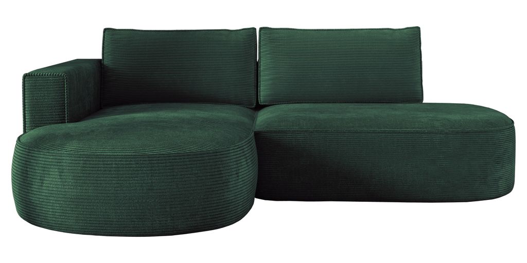Ecksofa mit Schlaffunktion PIANO, Cord Sofa 180x267 cm, Produktbild 