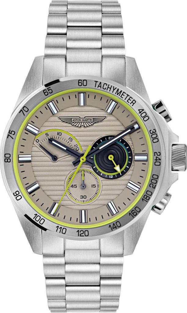 Aston Martin MTRH1F504 silberne Uhr
