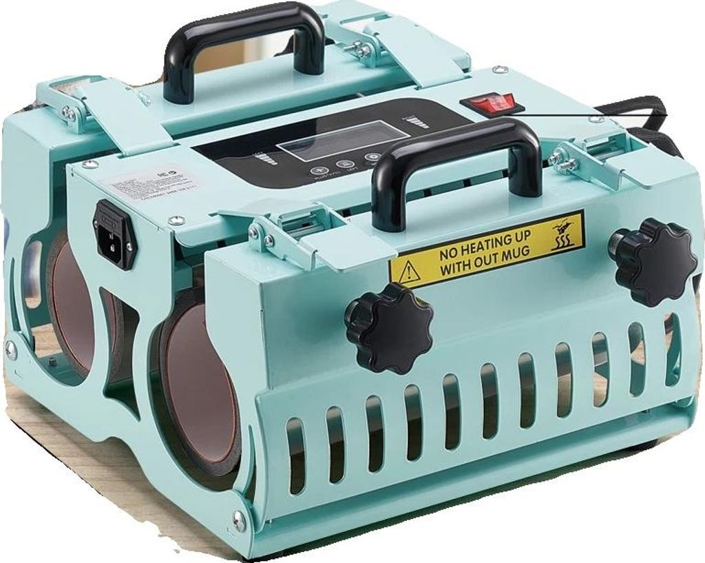 Tumbler-Hitzepresse, Dual-Station-Design, unabhängige Steuerungsfunktionen, Grün A 19.6lbs