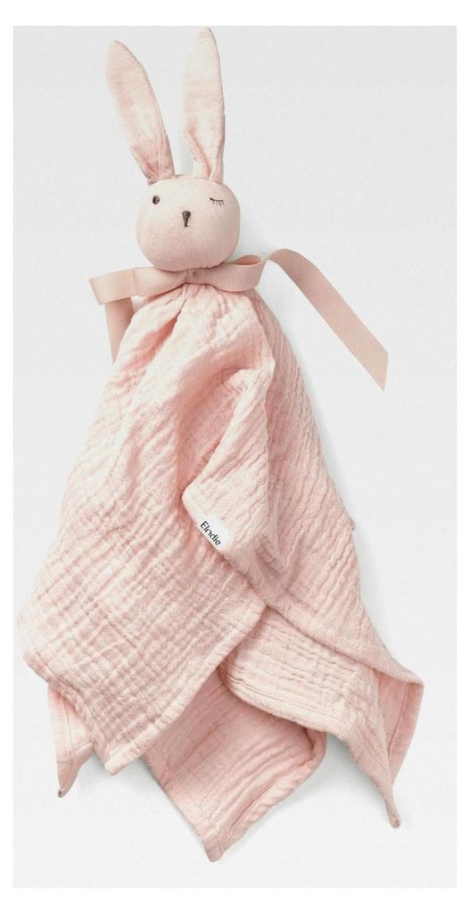 Schnuffeltuch, Schmusedecke, Baby Blinkie Schmusetuch aus 100% & Baumwolle - Extraweich & Waschbar - Kuscheltuch für Babys & Kleinkinder - Mae Pink