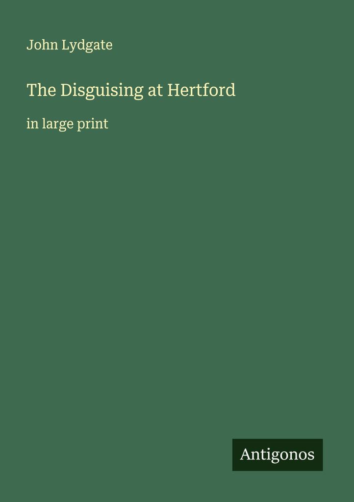 The Disguising at Hertford