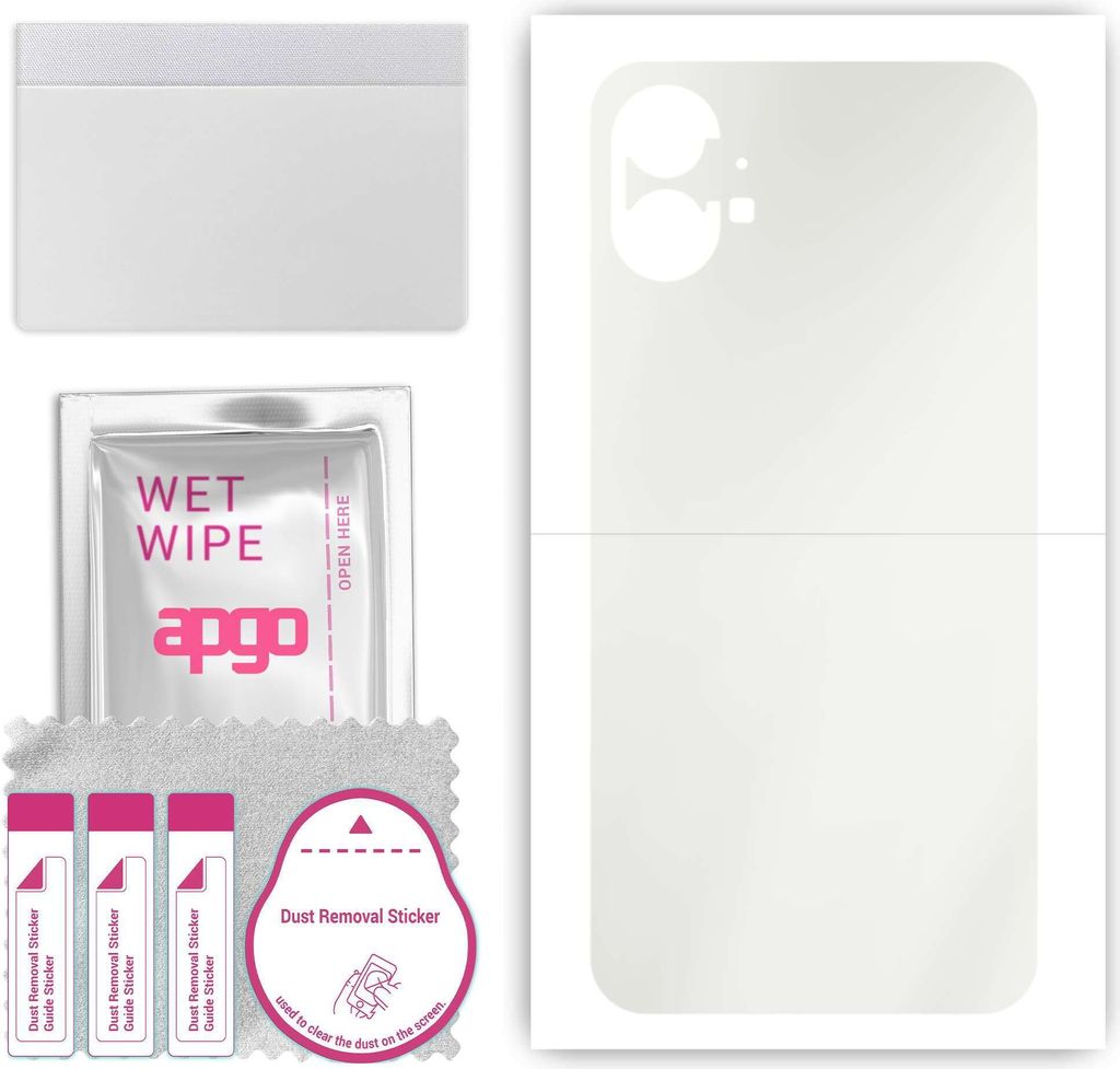 apgo Rückseite Schutzfolie, Matt, kompatibel mit Nothing Phone 1, Hinten Hydrogel-Displayschutzfolie mit Positionierhilfe, kratzfest, einfache Mon...