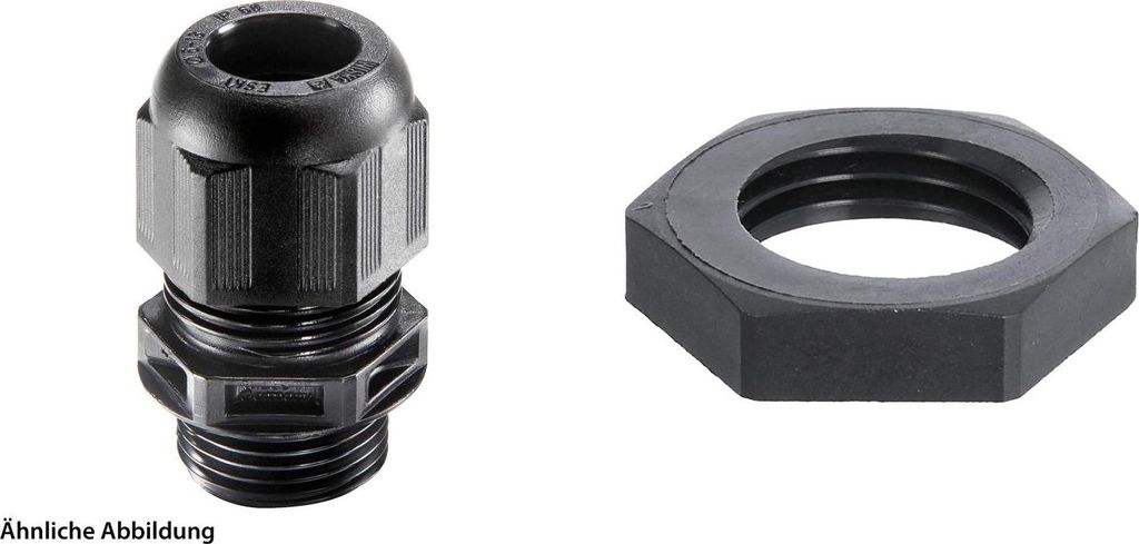WISKA Verschraubung niedrige Temperatur mit Gegenmutter M16x1,5 lang Polyamid (PA) Gewindelänge 15,0mm - 1 Stück