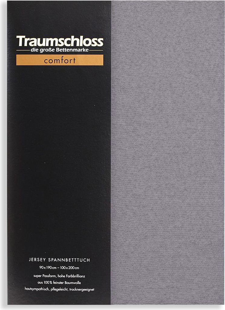 Traumschloss Comfort Jersey Spannbettlaken 180-200 x 200 cm Produktbild 