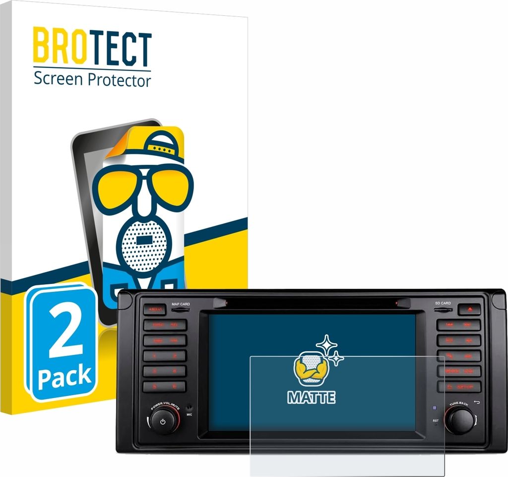 2x BROTECT Schutzfolie für Xtrons IQ7039B Displayschutz Displayschutzfolie Folie Matt Entspiegelungsfolie