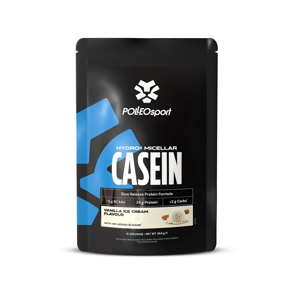 Polleo HydroX Micellar Casein, 454 g - Vanilla Ice Cream Produktbild 
