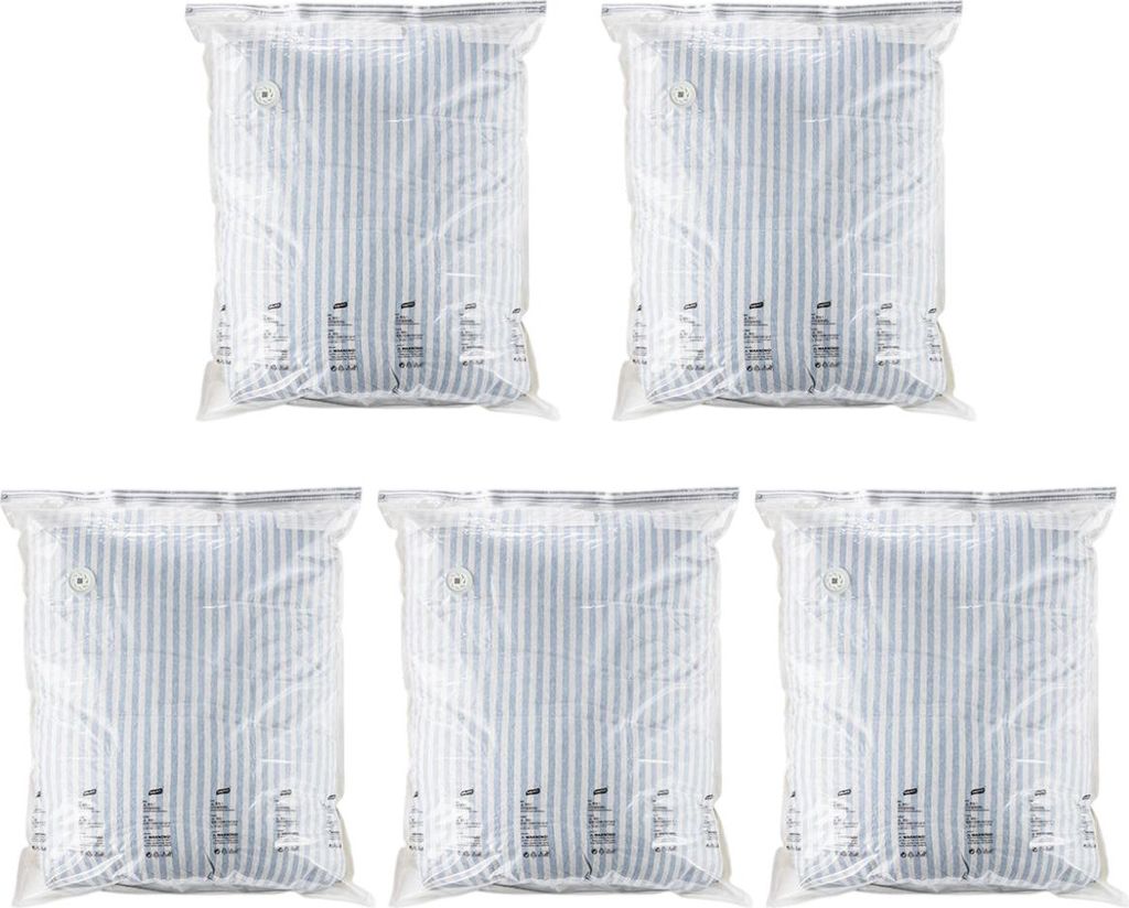 5 pieces vacuum compression bag clothing storage bag household storage organization bag without pump