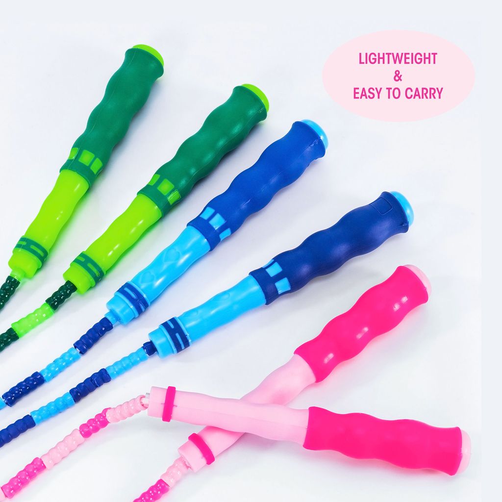 Com-four Springseil - Bunte Hüpfleine Für Kinder & Fitness