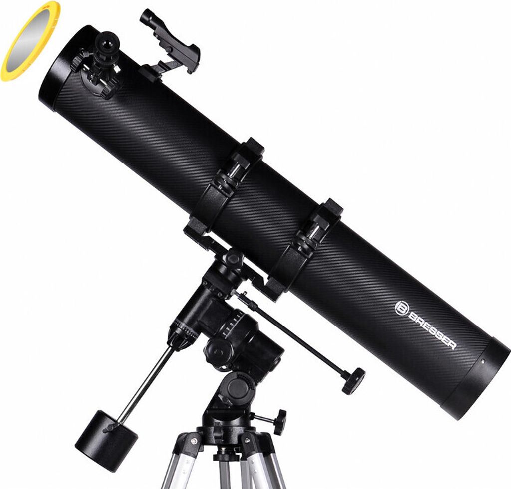 Bresser Galaxia 114/900 EQ Spiegelteleskop carbon design Produktbild 