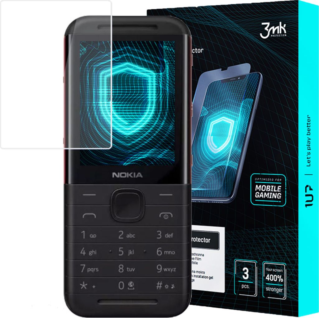3mk Display Schutzfolie 1UP für Nokia 5310 2020 transparent Gaming (3 Stück)