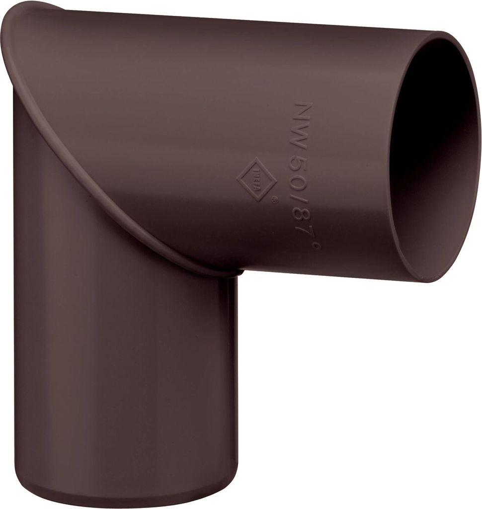 INEFA Regenrohrbogen 87 Grad für Fallrohr, PVC DN50 / 50mm, Produktbild 