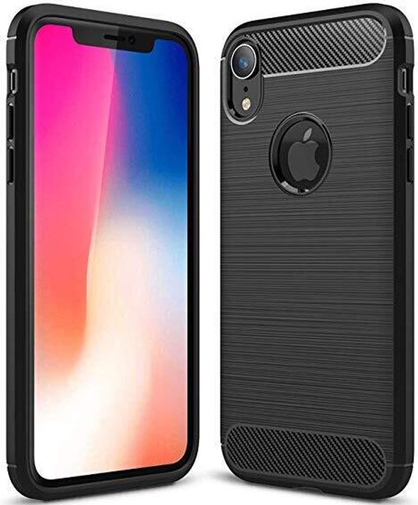 Carbon Bush TPU Hülle für Apple iPhone XR - Elegante Schwarz KP16035