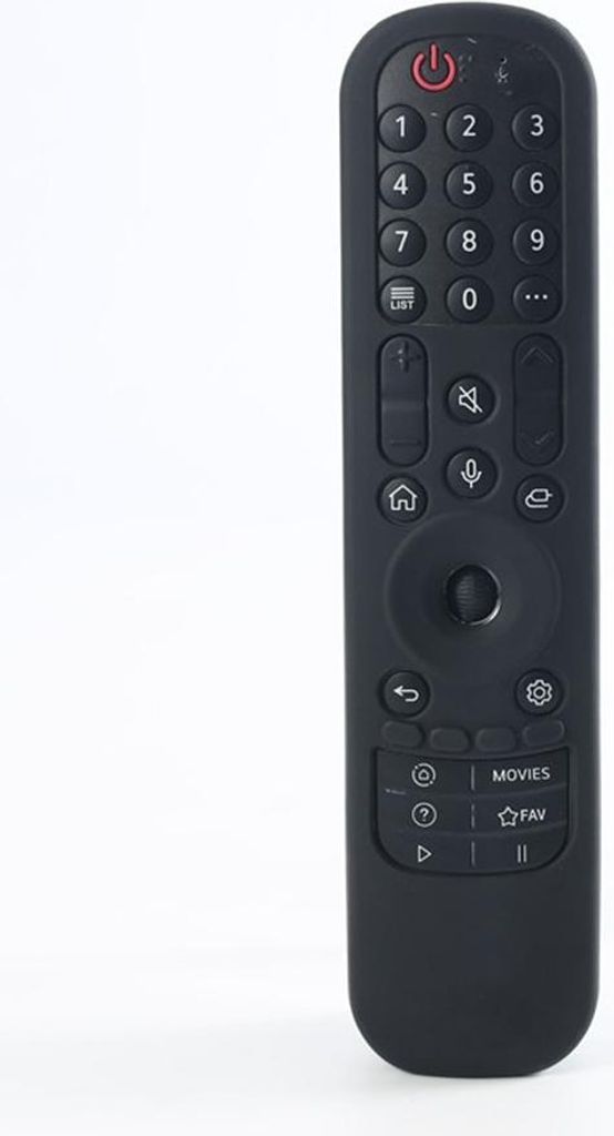 INF Silikon Schutzhülle für LG AN-MR21GC MR21N Magic Remote – Rutschfest, Stoßfest Schwarz