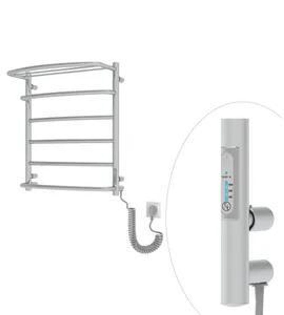 Koupelnový radiátor elektrický Cascade with Shelf 6 105W Obrázek produktu 