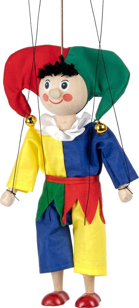 Loutka Šašek 43 cm, vícebarevná, 18117E Obrázek produktu 