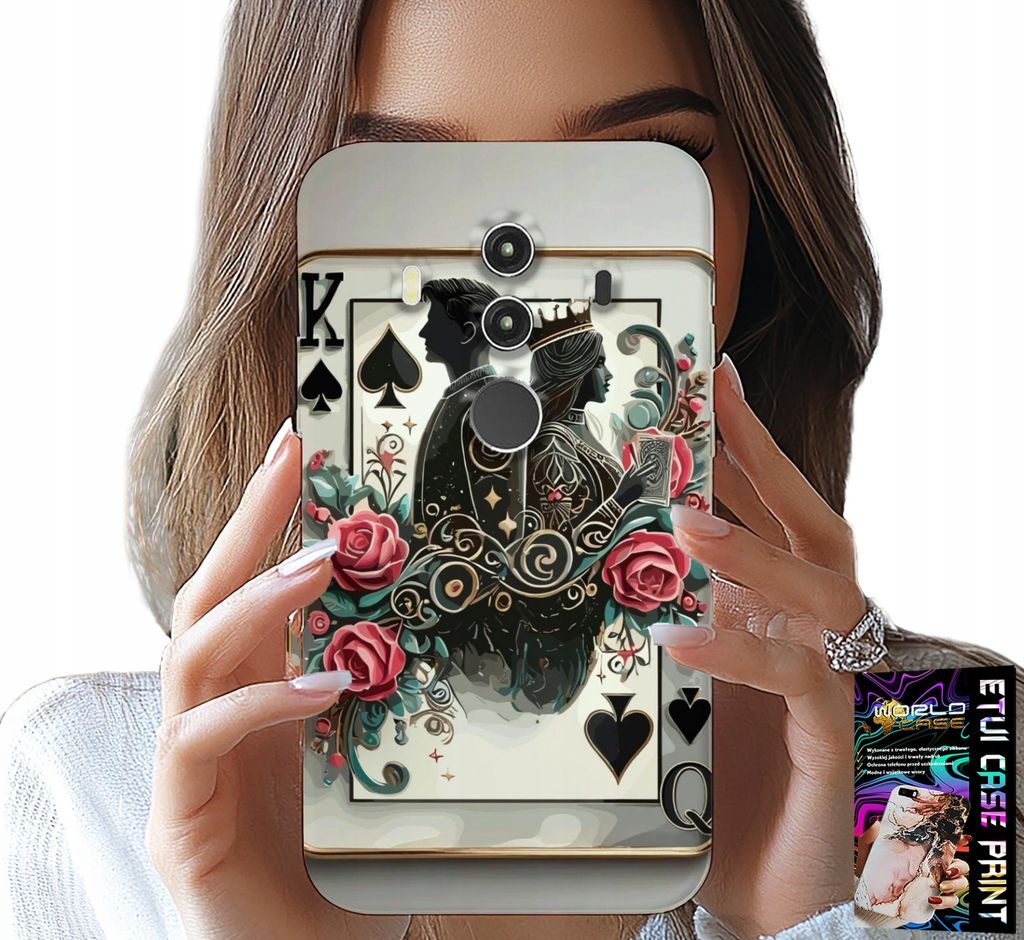 Etui Für Huawei Mate 10 Pro - Karte Königin Pokerkarte + Folie