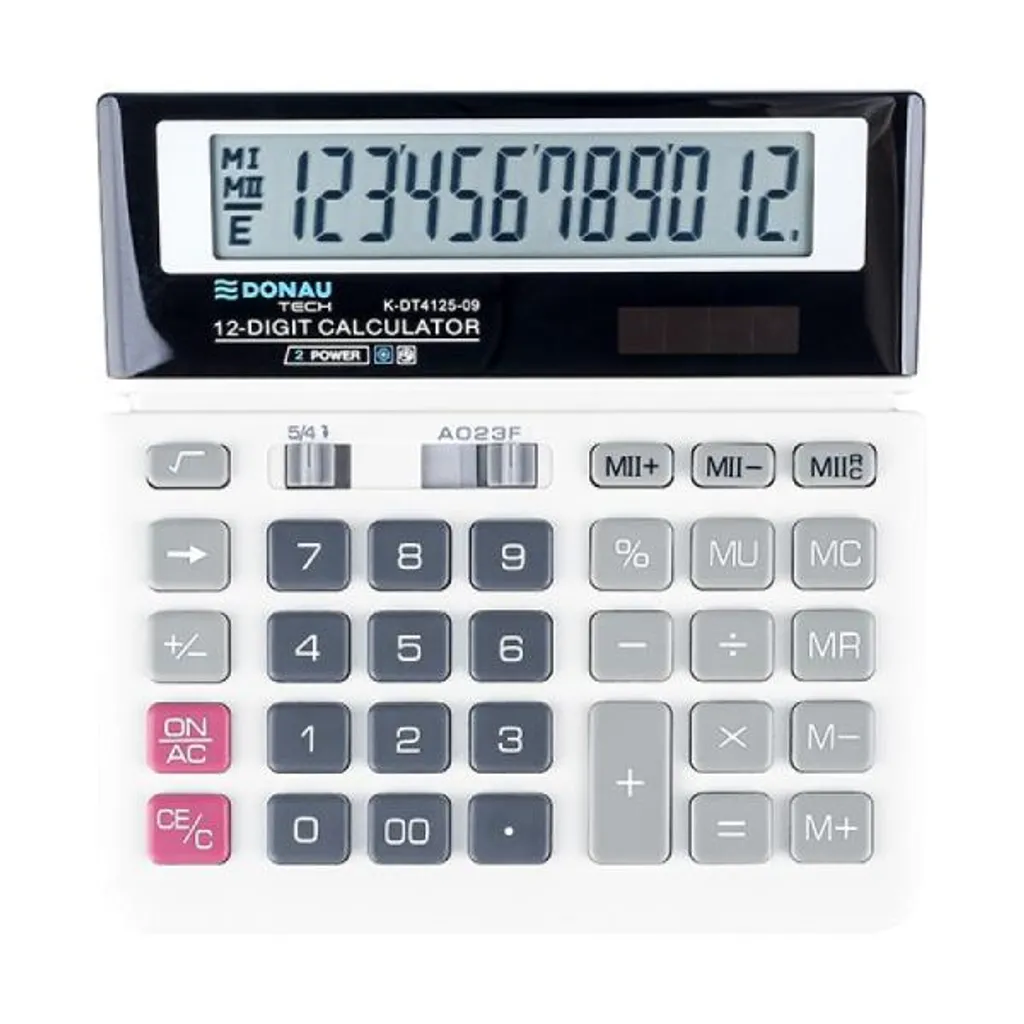 Donau Tech Calcolatrice Ufficio 12 Cifre 156x152mm | Offerta Bianco