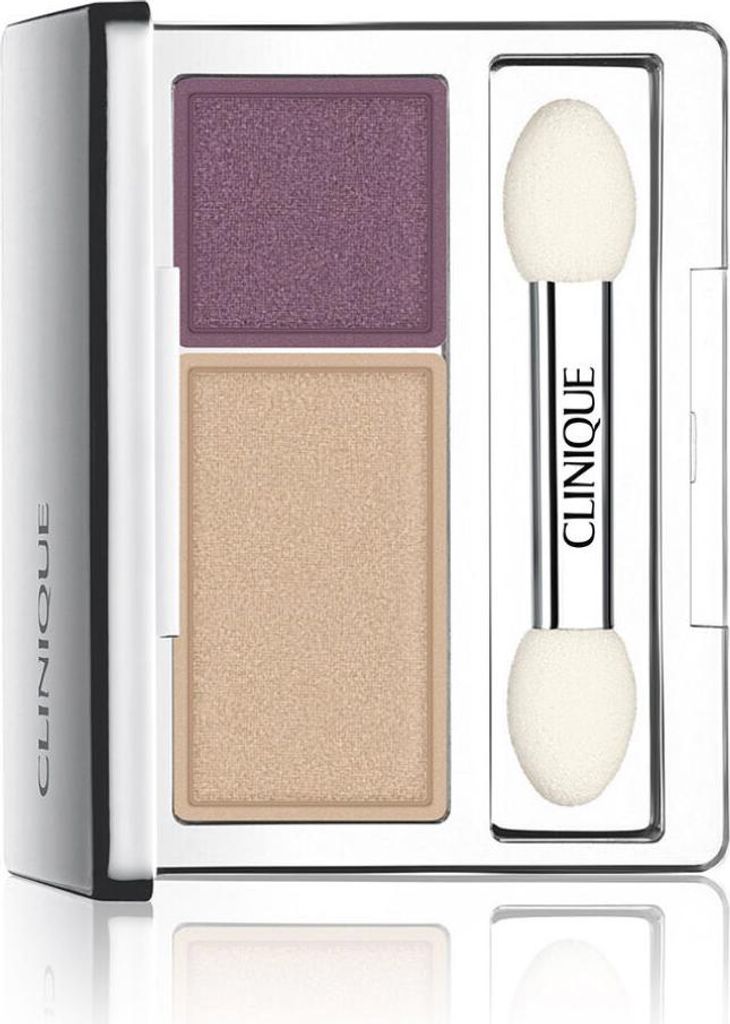 Clinique All About Shadow Duo Eye Shadow Makeup Safe For Sensitive Eyes AC Beach Plum