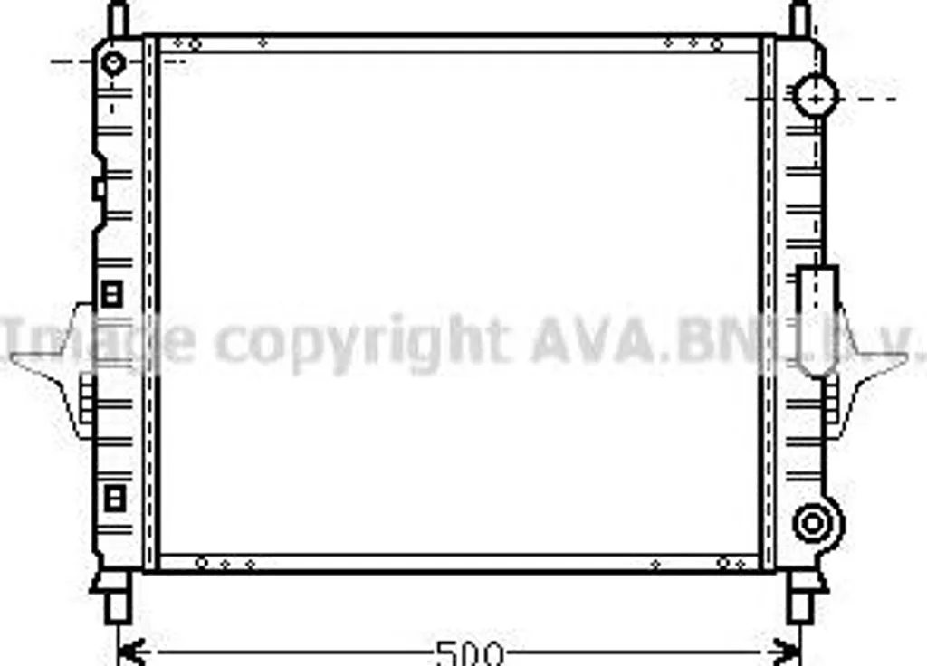 Radiateur moteur AVA RTA2167 pour Twingo OE 7701038688 haute qualité
