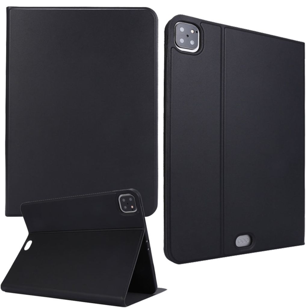 Für Apple iPad Air 11 2025 / 2024 / Pro 11.0 2022 Kunstleder Tasche Schwarz