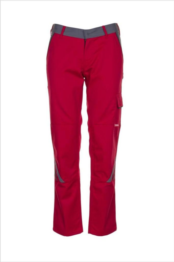 Planam Bundhose Highline Damen Gr. 40 rot/schiefer/schwarz Produktbild 