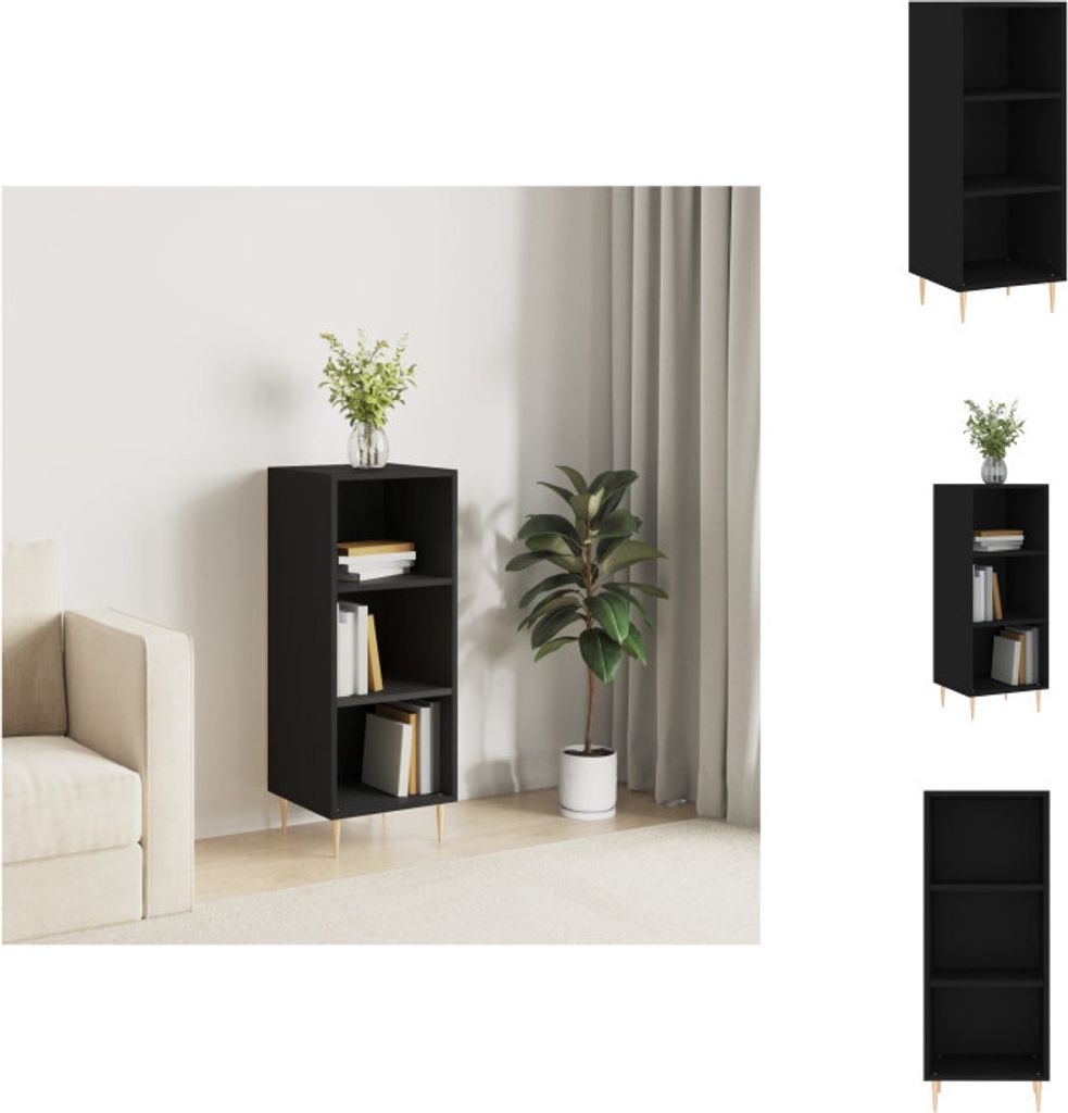 vidaXL Sideboard Schwarz 34,5x32,5x90 cm Holzwerkstoff - Sideboards