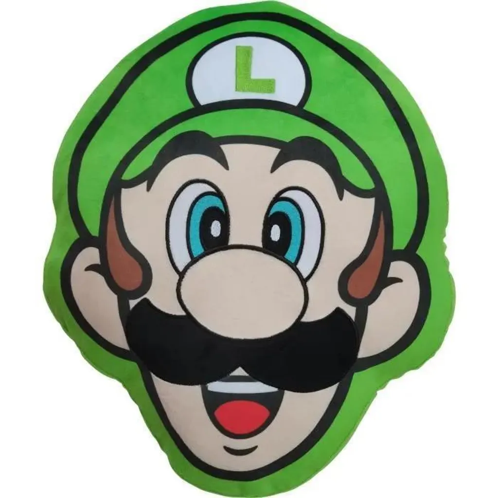 Coussin de Voyage et Déco Luigi Mario Bros 40cm en Microfibre