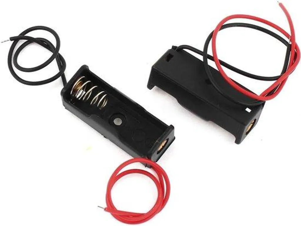 Boîtier pile 12V 23A avec câbles de liaison pour circuit imprimé