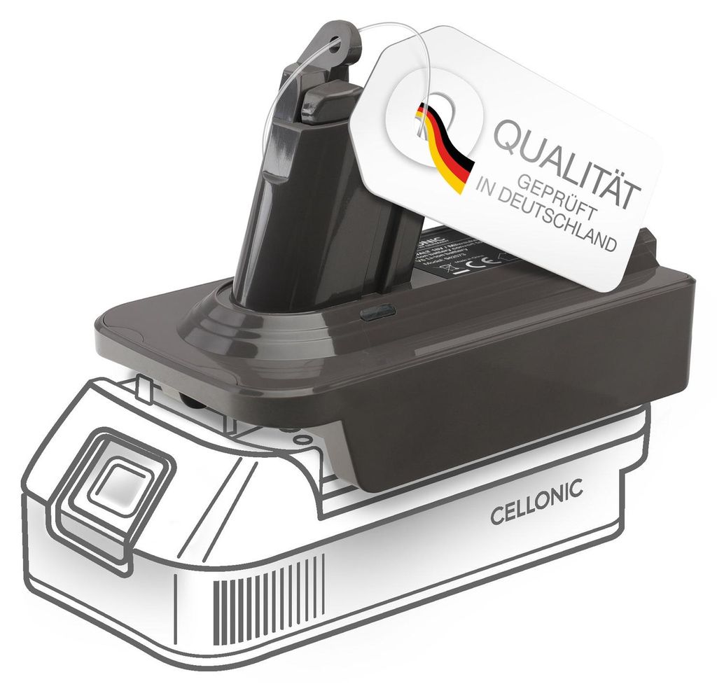 Akku-Adapter Kompatibel für DeWalt / Milwaukee 18V-20V Produktbild 