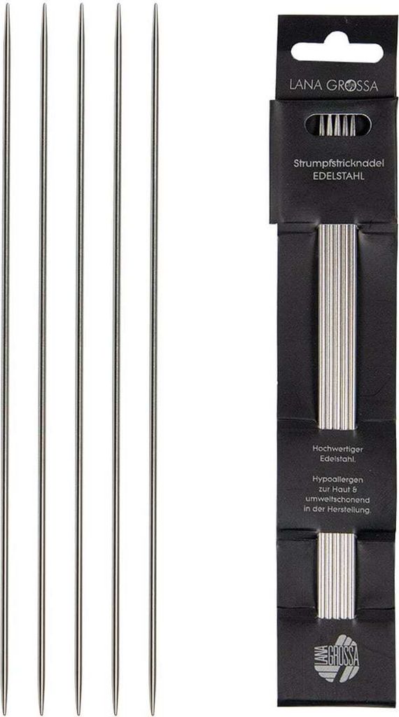 Lana Grossa Strumpfstricknadel Edelstahl 20-2.5mm Produktbild 
