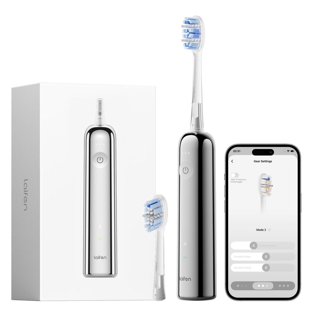 Laifen Wave Pro elektrische tandenborstel met app, Productafbeelding 