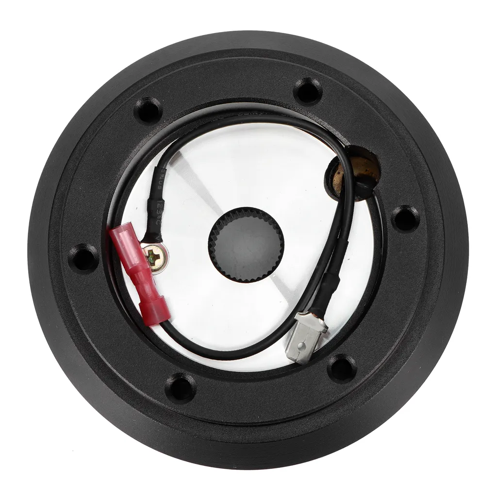 Adaptateur de moyeu de volant universel en aluminium usiné CNC - Noir