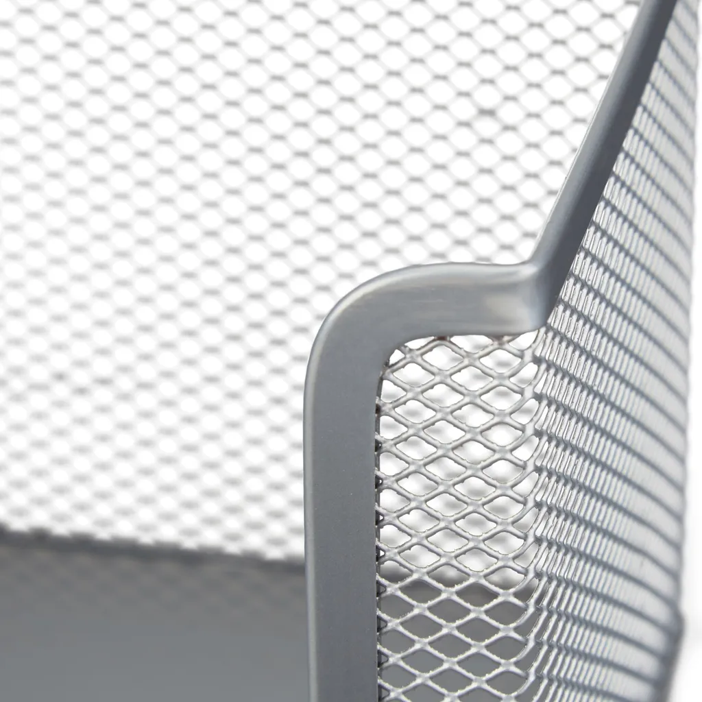 Set de bureau design mesh Relaxdays 6 éléments de rangement solides