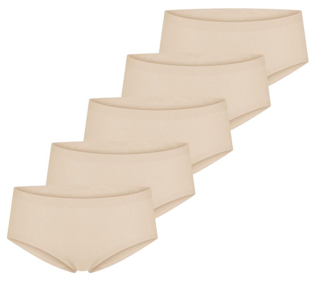 Schiesser 5er Pack Invisible Baumwolle Panty Aus softem, natürlichem Material mit hohem Baumwoll-Anteil, Komplett nahtlos verarbeitet, dadurch uns...