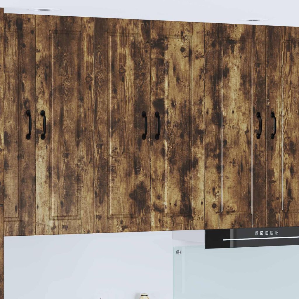 "Schlussverkauf" Küchenschrank/Sideboard - 1 pc - Aufbewahrungsschrank moderne - Geräucherte Eiche 60x31x100 cm Holzwerkstoff C10672