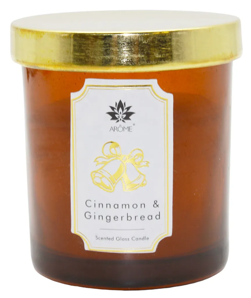 Bougie cannelle et pain d'épices 125g idéale pour vos soirées d'hiver