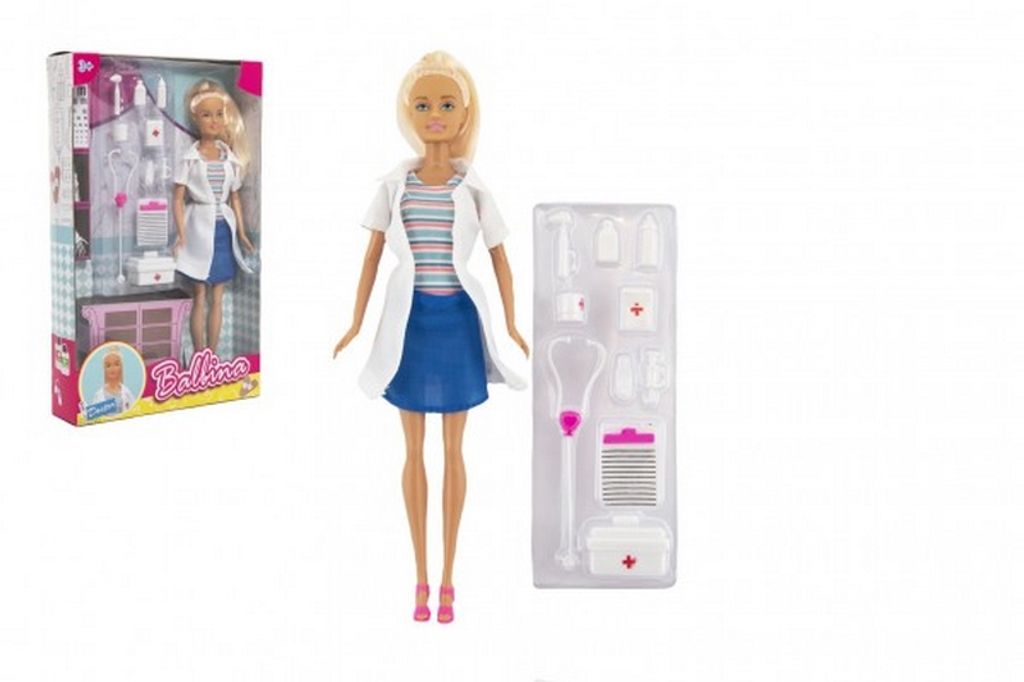 Plastikowa lalka lekarz 30 cm z akcesoriami Zdjęcie produktu 