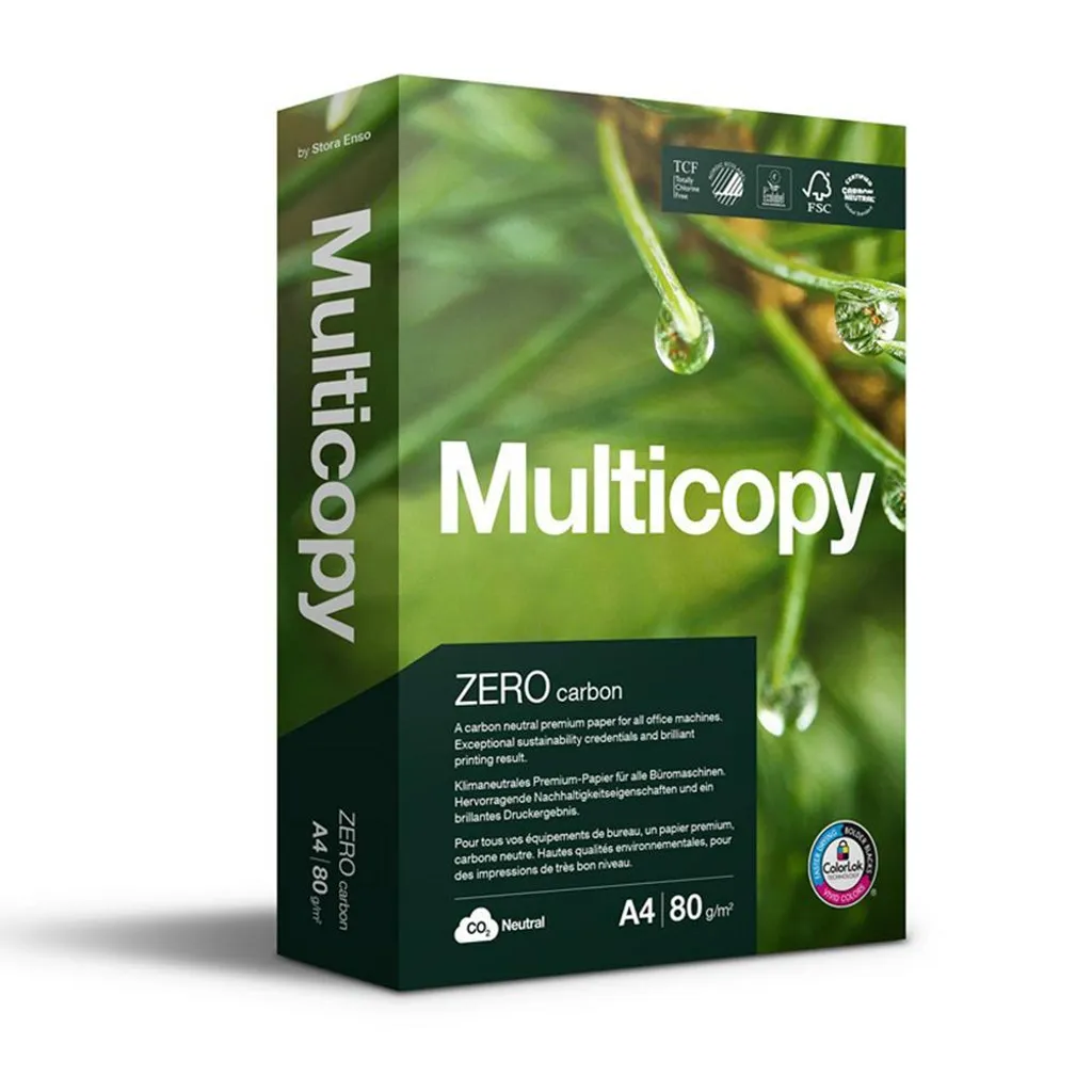 Papier Imprimante A4 80g Multicopy Zero - Idéal pour Bureau et Maison - 3