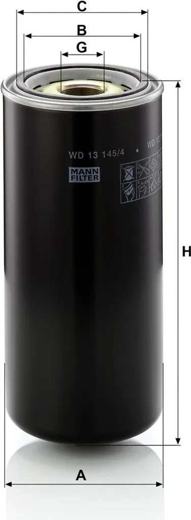 Filtre à huile MANN robuste avec média filtrant multicouche haute qualité