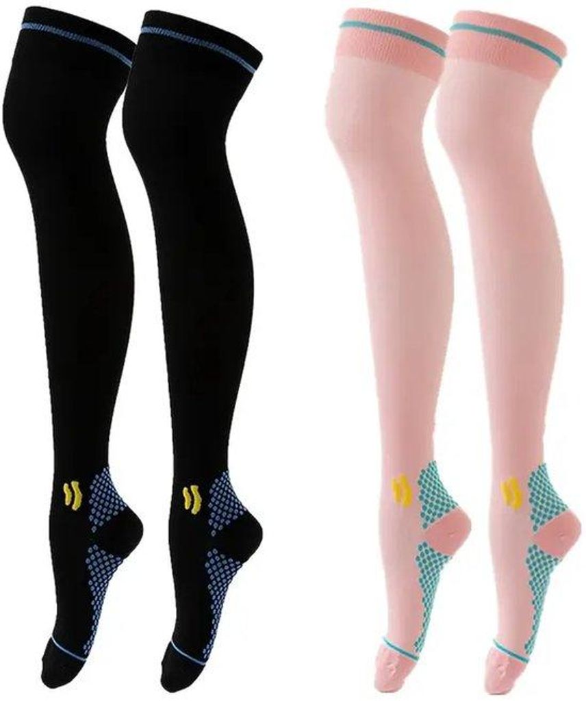 Warme overknee sportkousen für Damen, 36-42 cm, für Laufen, Radfahren und Wandern