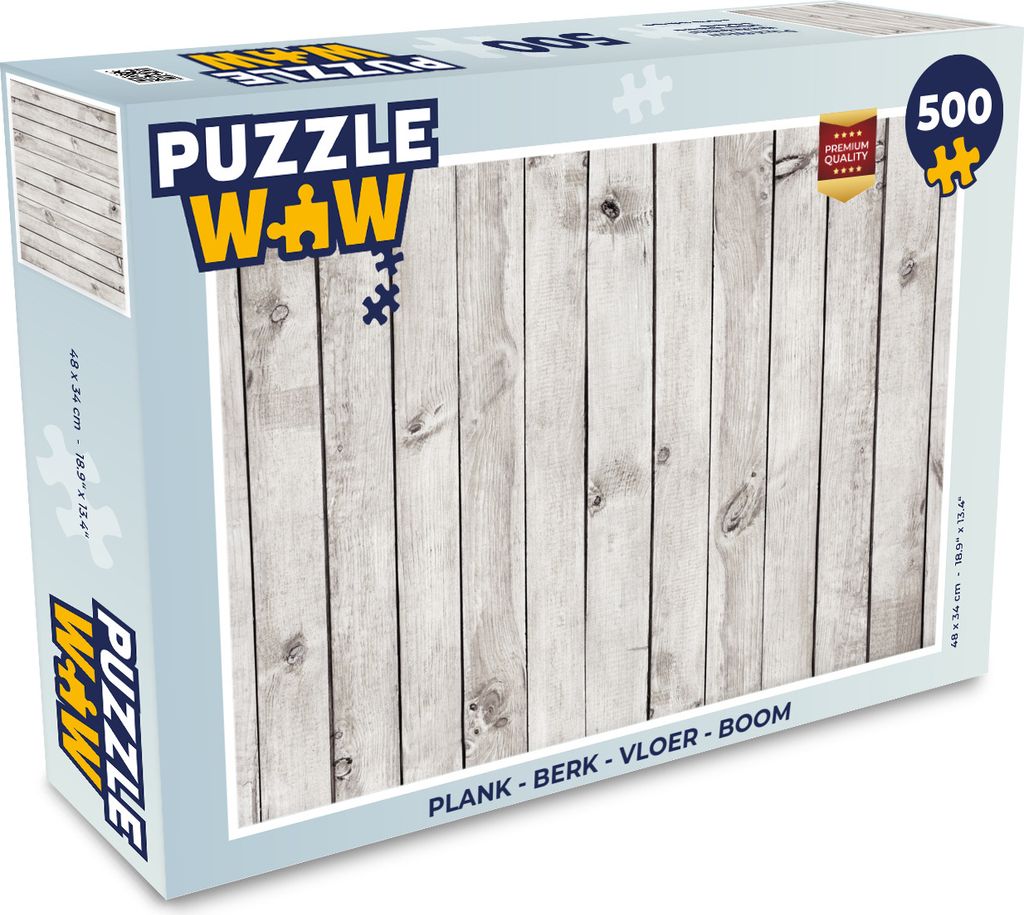 MuchoWow Puzzle 500 Teile Regal - Birke - Boden - Baum - 500 Teile - Kinder - Selberbauen - Puzzlespiele