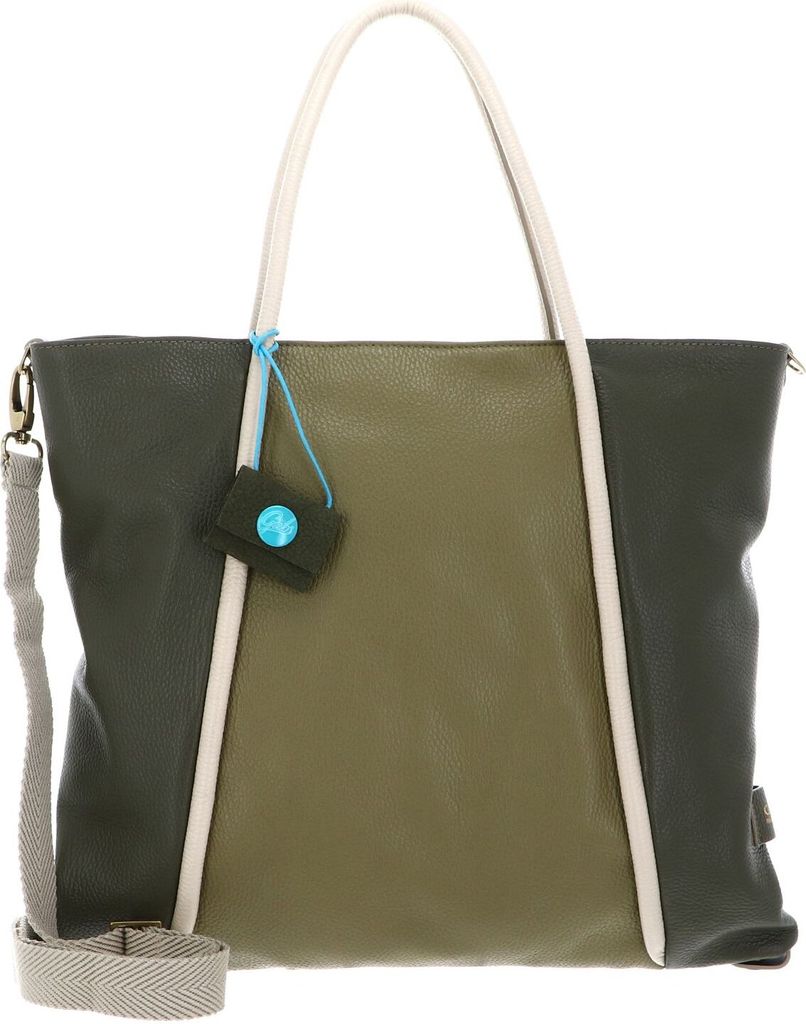 Gabs Umhängetasche Schultertasche Lydia Shopper Verde Militare+Savana+Ecru dunkelgrün