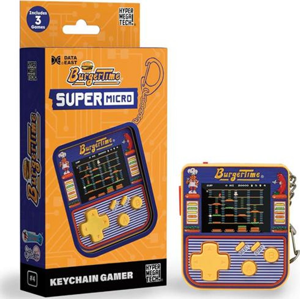 Super Micro BurgerTime Keychain Gamer