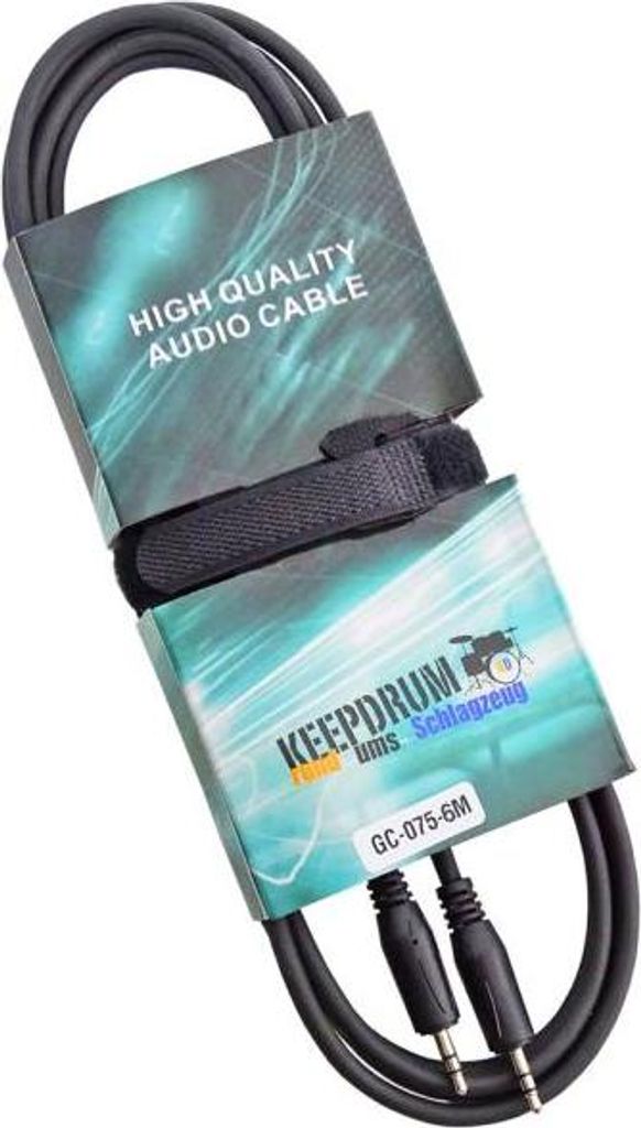 keepdrum GC075 Klinkenkabel 3,5mm Stereo 6m