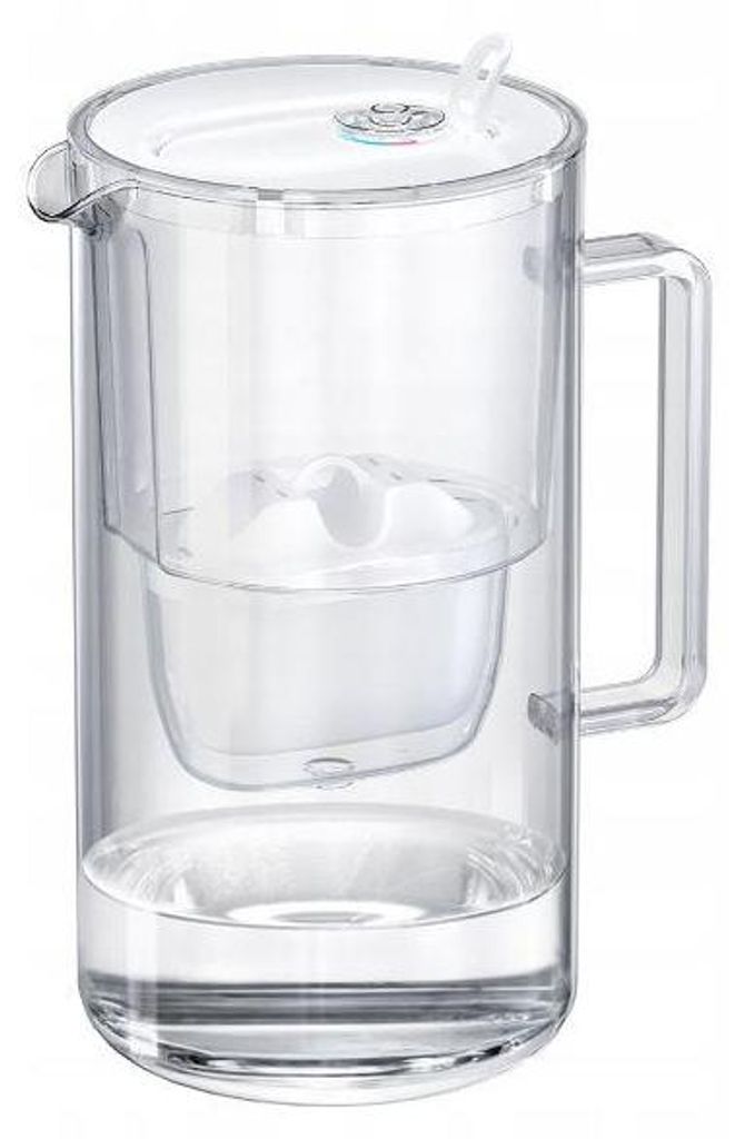 Dzbanek do filtrowania wody szklany biały Glass 2,5L z Zdjęcie produktu 