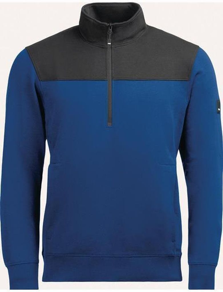 Zip-Sweatshirt ROB Gr.L royalblau-schwarz